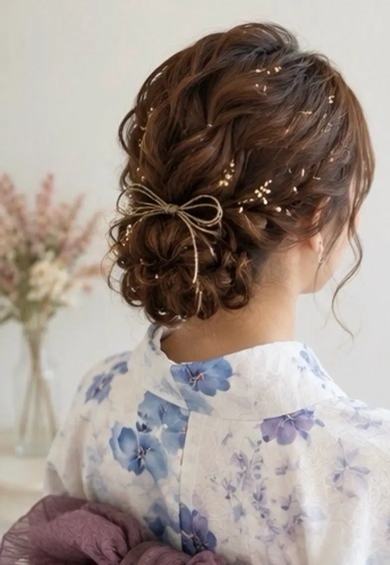 【夏祭り限定🍧】 浴衣着付け ＋ ヘアセットの写真