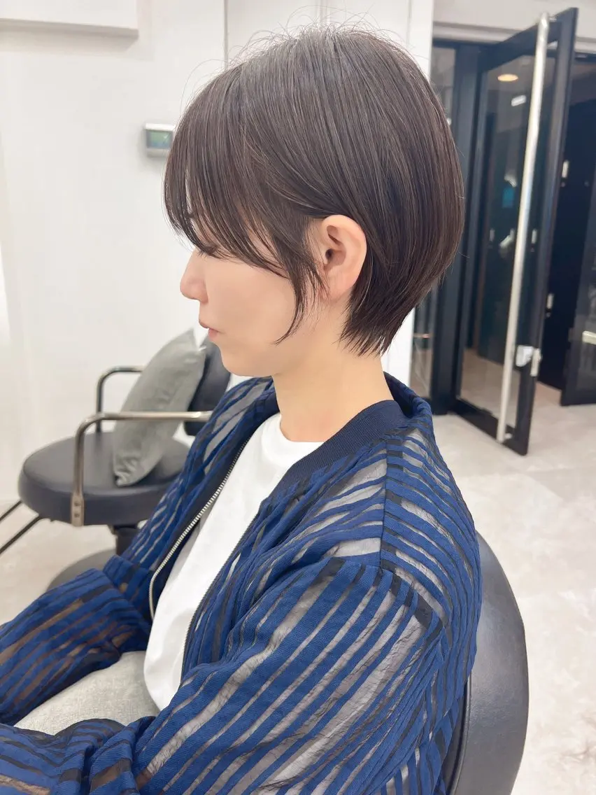 ショート 切りっぱなしボブ 前下がりボブ ショートボブ ボブ タンバルモリ ショート/ ボブ/今井皓のヘアスタイル