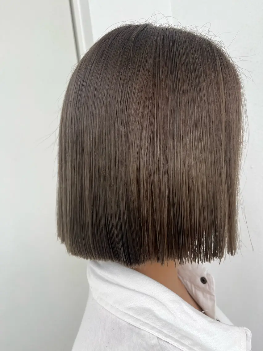 ショート カラー 透明感カラー グレージュ ボブ カット トリートメント 🦋🫧艶髪カラー 🫧🦋あいりのヘアスタイル