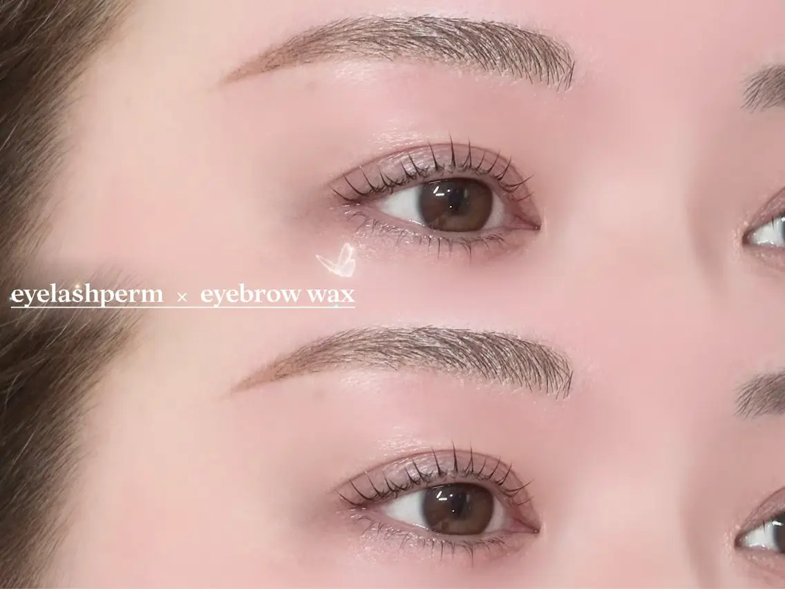 ✨️🎀上下まつ毛パーマ×眉毛wax🎀✨️ アイシャンプー、トリートメント、コーティング、カット、メイク付き💕の写真