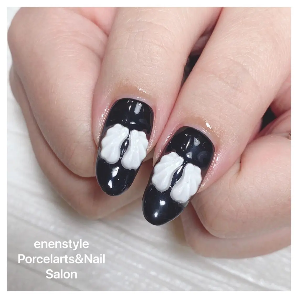 ミディアム ネイル 🐾enen style 🐾のネイルデザイン