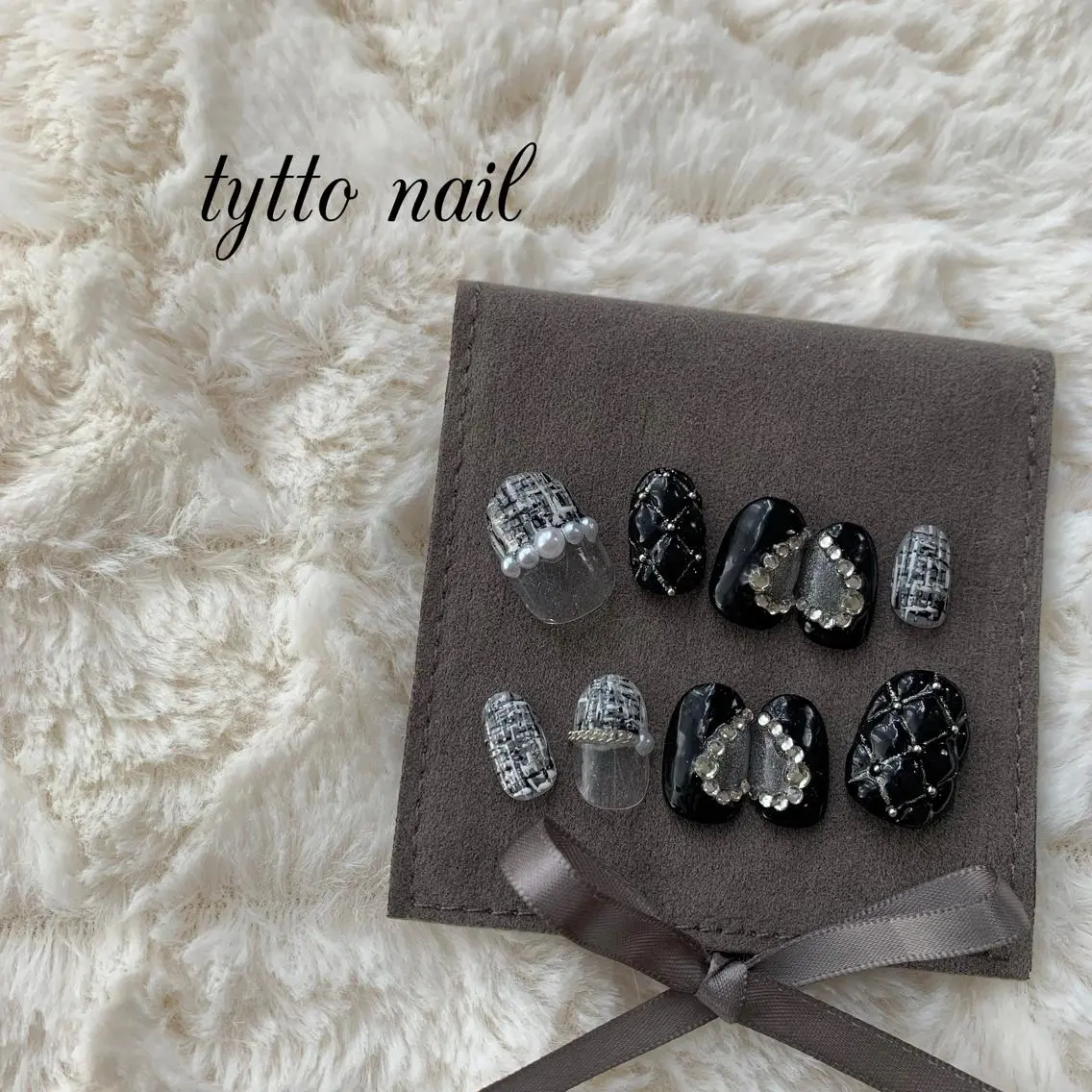 ネイル ハート 韓国ネイル マグネットネイル ミラーネイル ネイルチップ tytto nail ❤︎‪‪eri‪‪のネイルデザイン