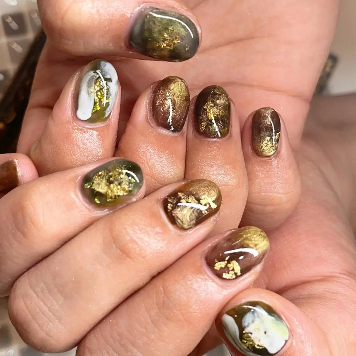 ネイル アートネイル ニュアンスネイル nailist yuiのネイルデザイン