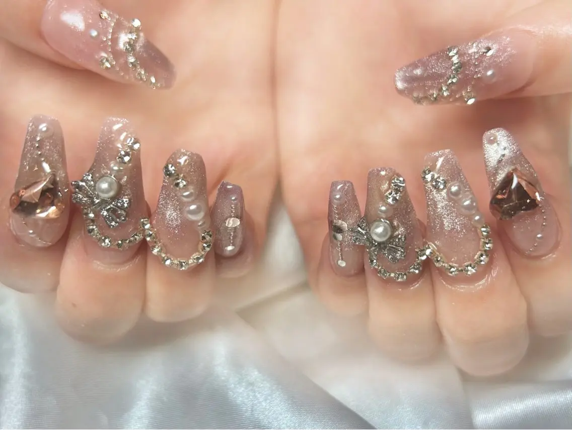 【オフ込み】ハンド💅オフ込み150分持ち込みアートコース🌈🎀💎の写真