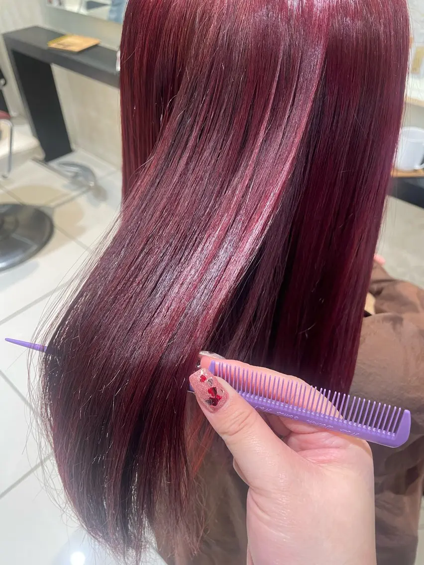 ロング カラー ヘアカラー トリートメント 💞暖色カラー 💞risaのヘアスタイル