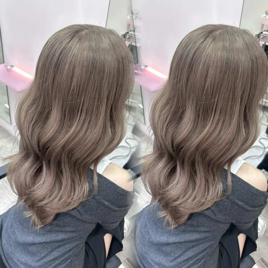 セミロング カラー ヘアカラー moe/名古屋 /ブリーチモデルのヘアスタイル