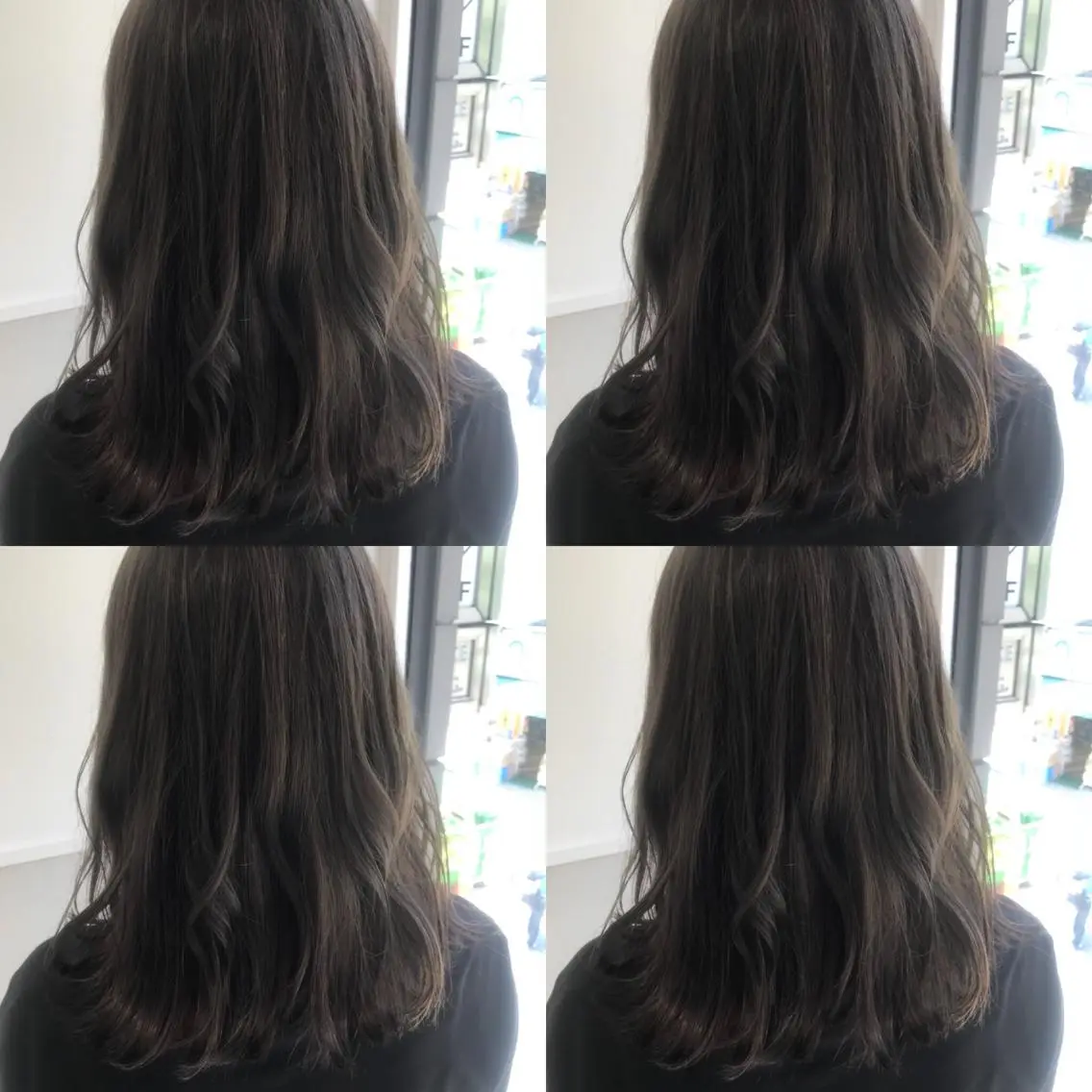 セミロング カラー カット ヘアカラー トリートメント 小栗 麻衣のヘアスタイル