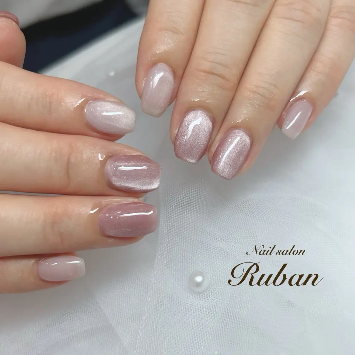 ネイル マグネットネイル ワンカラーネイル Nail salon Rubanのネイルデザイン