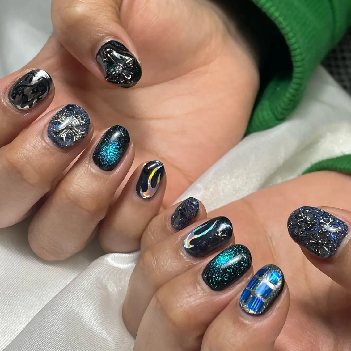 ネイル ブルー WATANABE MAYUMIのネイルデザイン