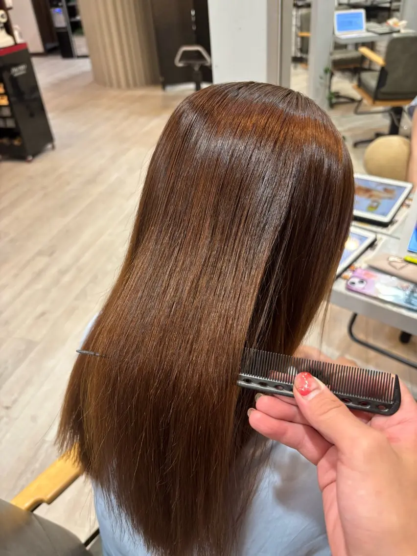 ロング 縮毛矯正 【モデル様募集中】 渡邊 マサキのヘアスタイル