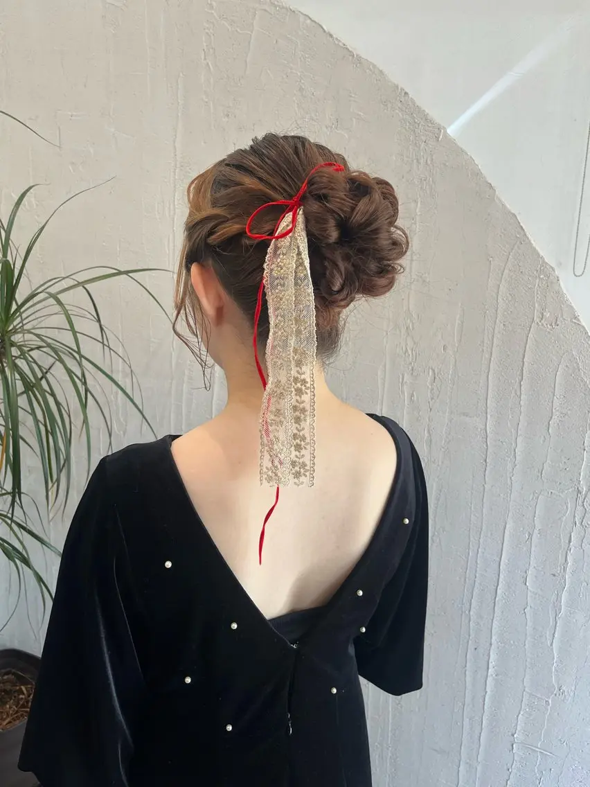 ヘアアレンジ ヘアセット 金沢市/美容師/ 岡島由希美のマツエク・マツパデザイン