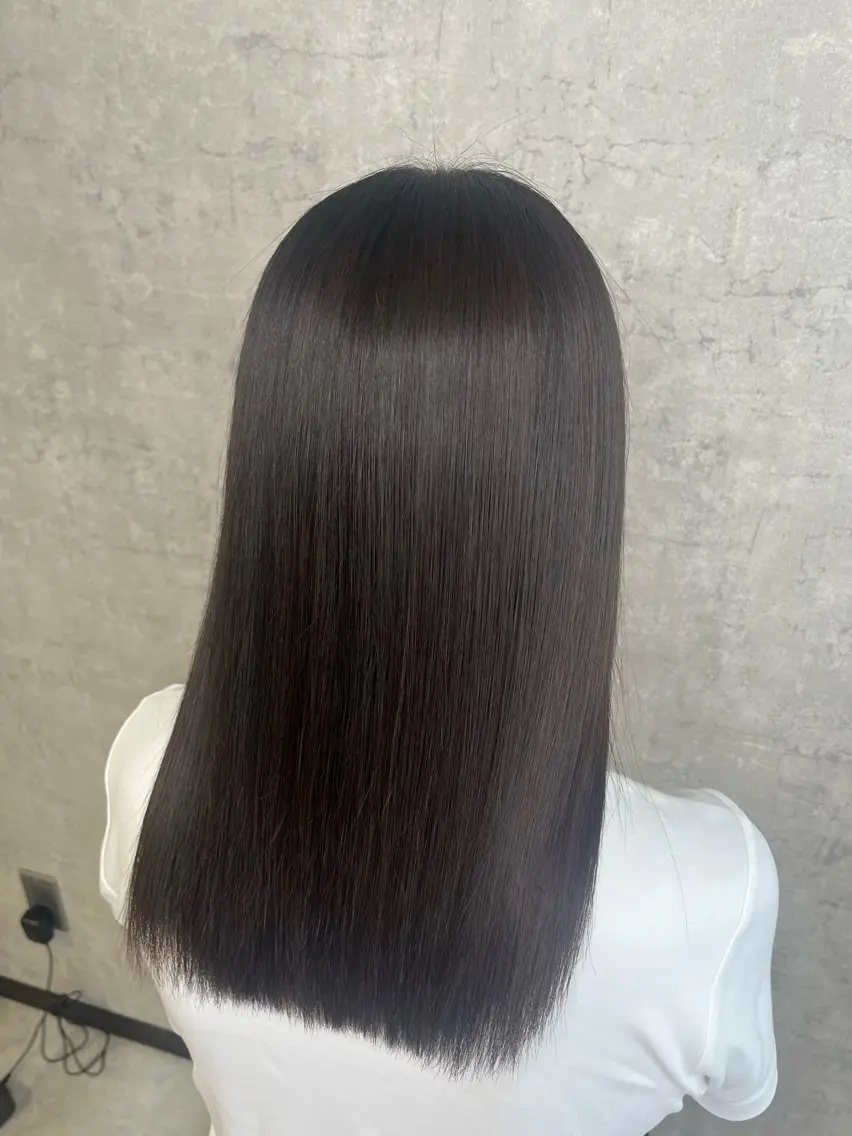 ミディアム KAEDE🎀 縮毛矯正&パーマ特化のヘアスタイル