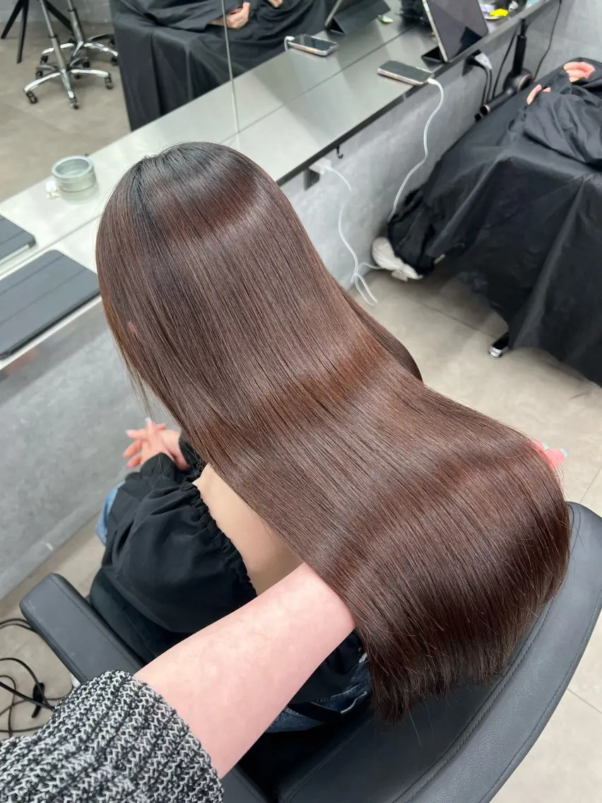 ロング カラー 髪質改善 縮毛矯正 カット ヘアカラー 縮毛矯正 トリートメント 🩶髪質改善/新宿 /saaya🩶のヘアスタイル