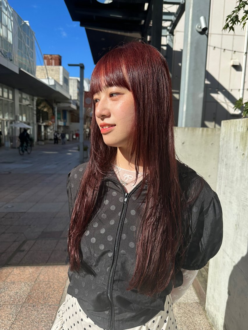ロング カラー カット ヘアカラー 横地 凌のヘアスタイル