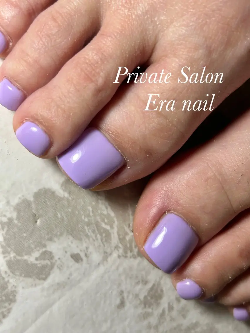 ネイル フットネイル ワンカラーネイル フットネイル Era nailのネイルデザイン
