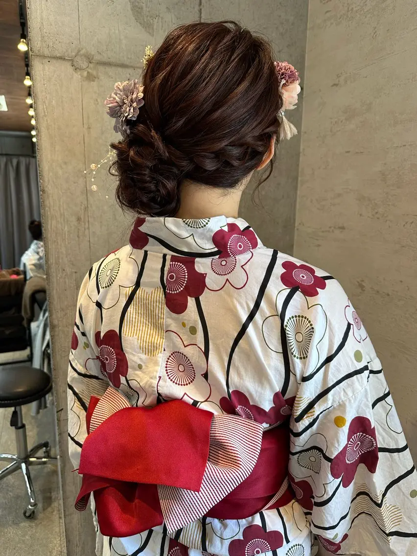 ヘアアレンジ 着付け 🎀ヘアセット/艶髪 /はやしほのか🎀のヘアスタイル