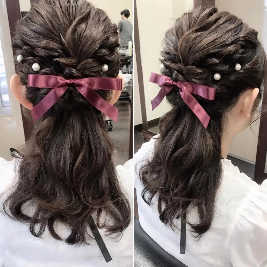 セミロング ヘアアレンジ 沢田 瞳のヘアスタイル