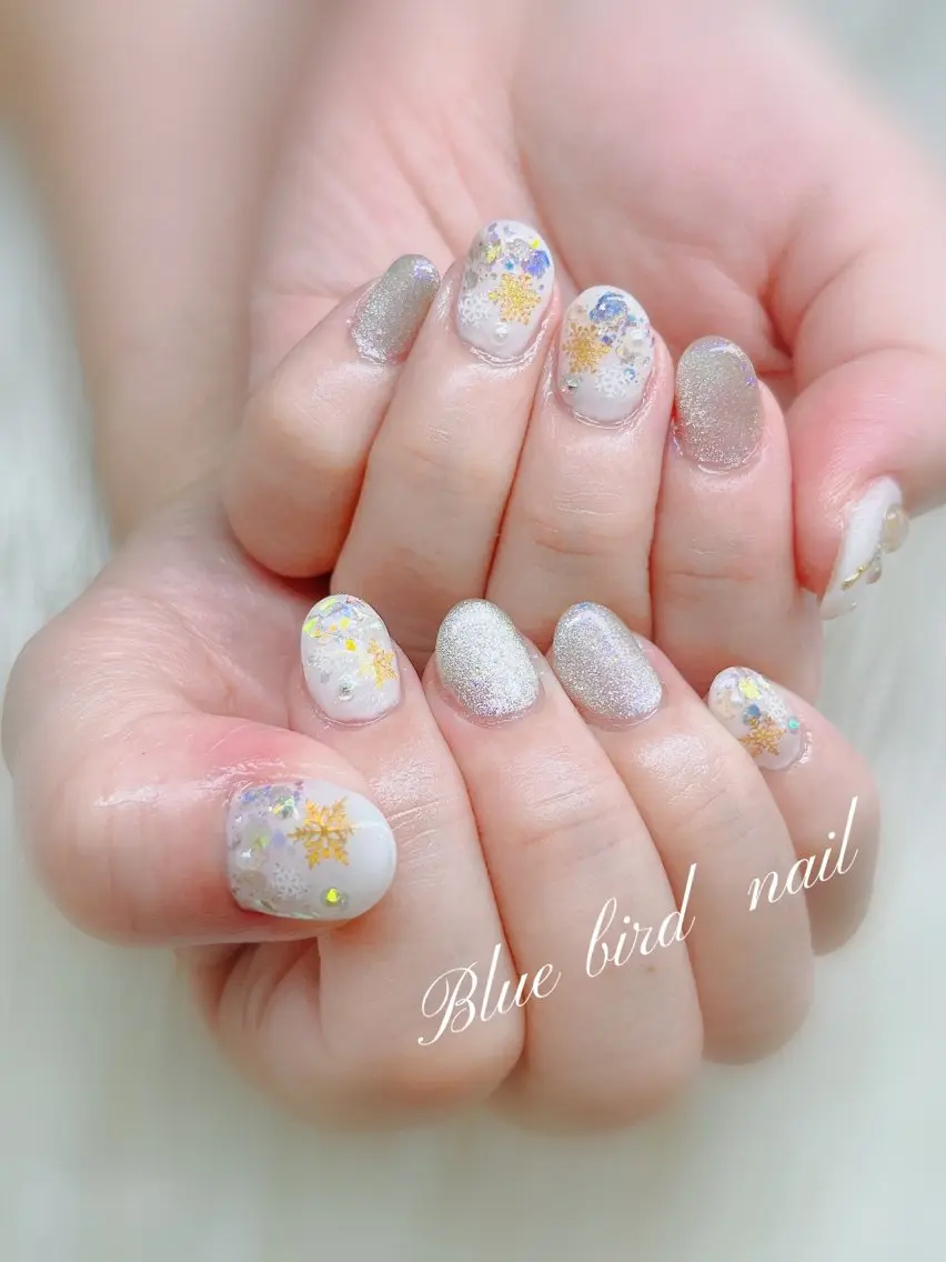 ネイル ハンドネイル Blue bird  nailのネイルデザイン
