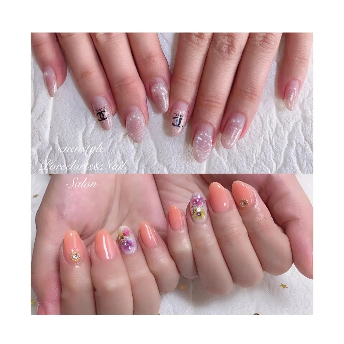 ミディアム ネイル ジェルネイル ニュアンスネイル オフィスネイル ワンカラーネイル パラジェル ハンドネイル 🐾enen style 🐾のネイルデザイン