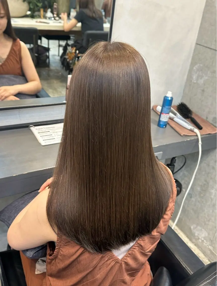 ロング カラー ブラウンカラー 似合わせカット カット ヘアカラー カット/ハイトーン まなみ🤍のヘアスタイル