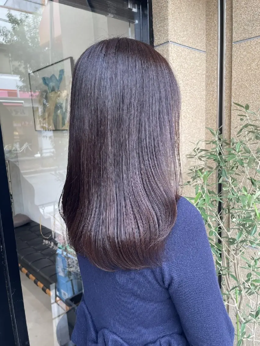 カラー パーマ 縮毛矯正 横馬場 りこのヘアスタイル
