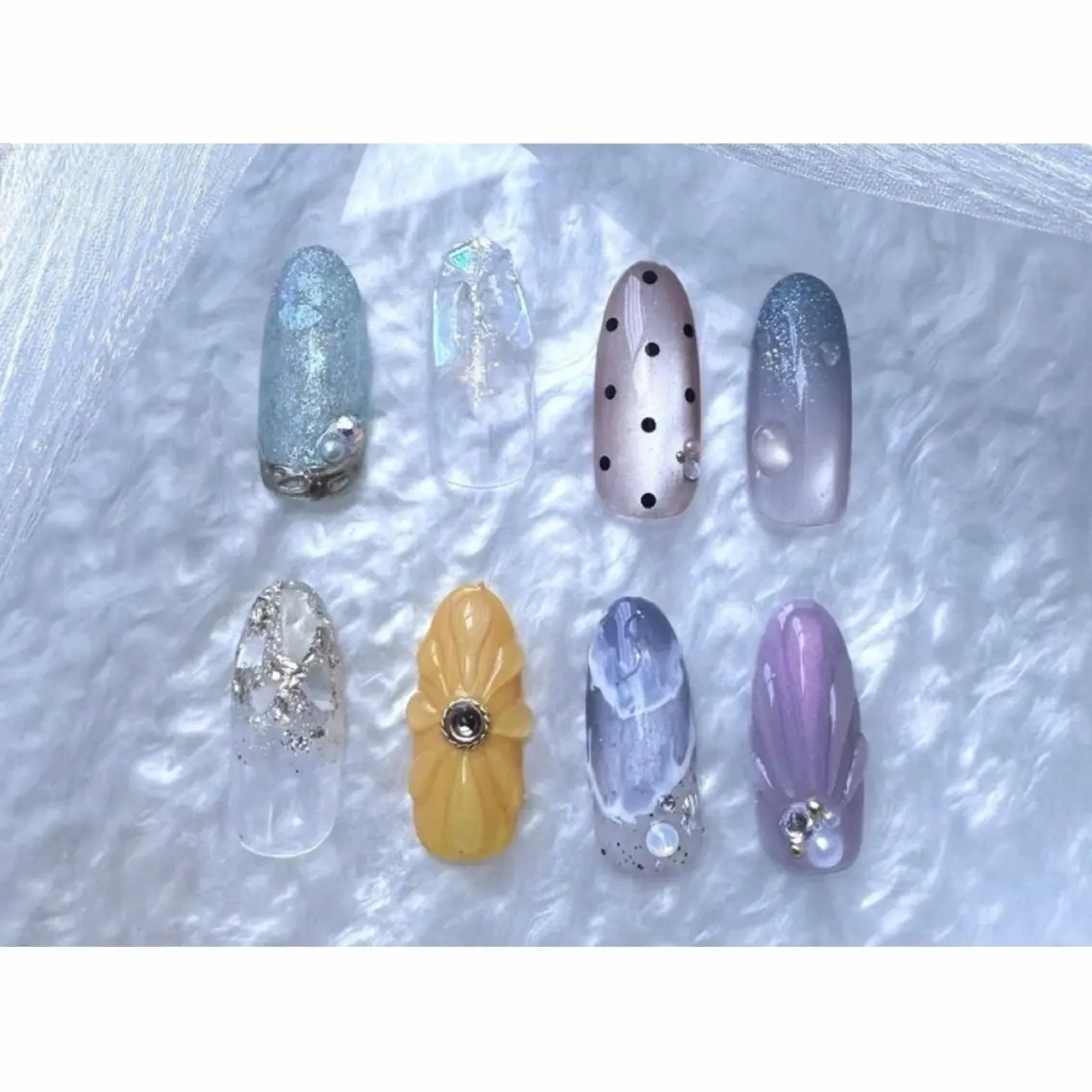💅【hand】夏の2本アート(オフあり)の写真