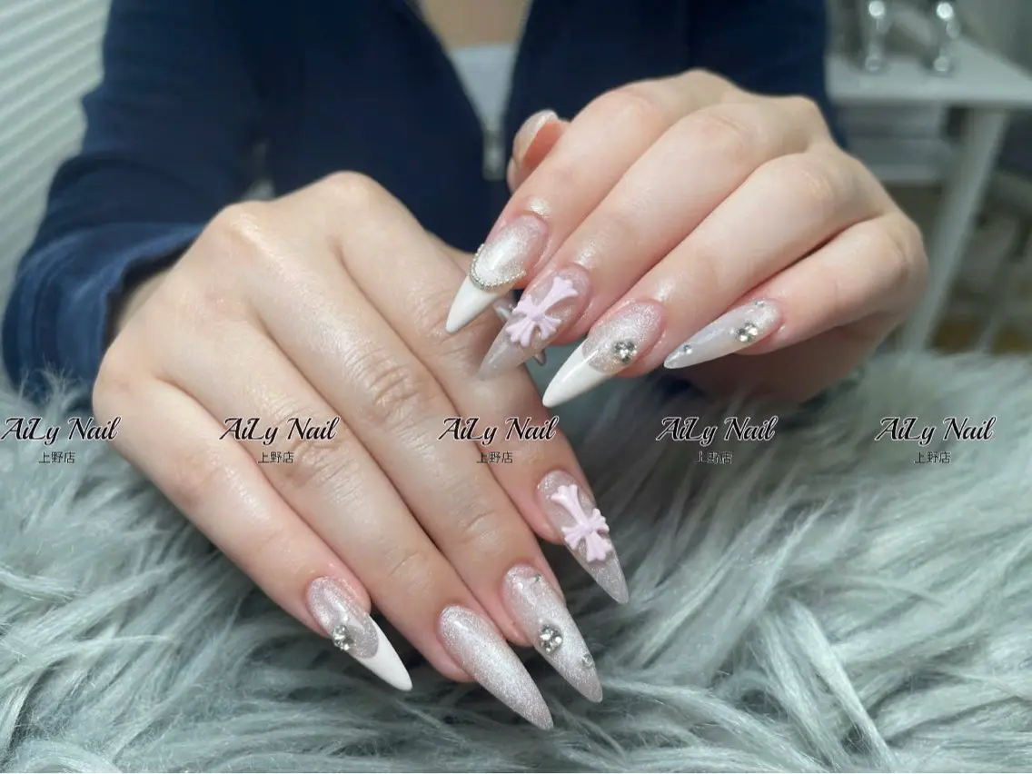 ネイル べっ甲ネイル ボルドー ブラウン キラキラネイル 韓国ネイル ハンドネイル AiLy Nail 上野店のネイルデザイン