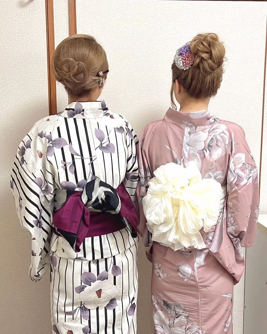 ロング ヘアアレンジ 着付け KANA カナのマツエク・マツパデザイン