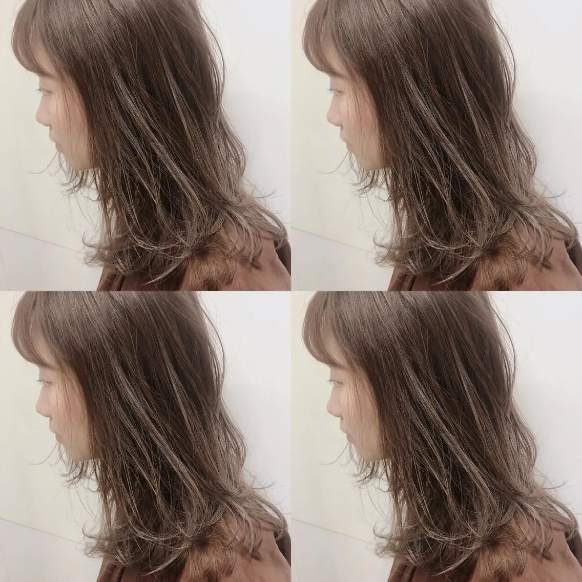 ミディアム レイヤーカット ブリーチ👩‍🦳/ ‪✂︎MANAMIのヘアスタイル
