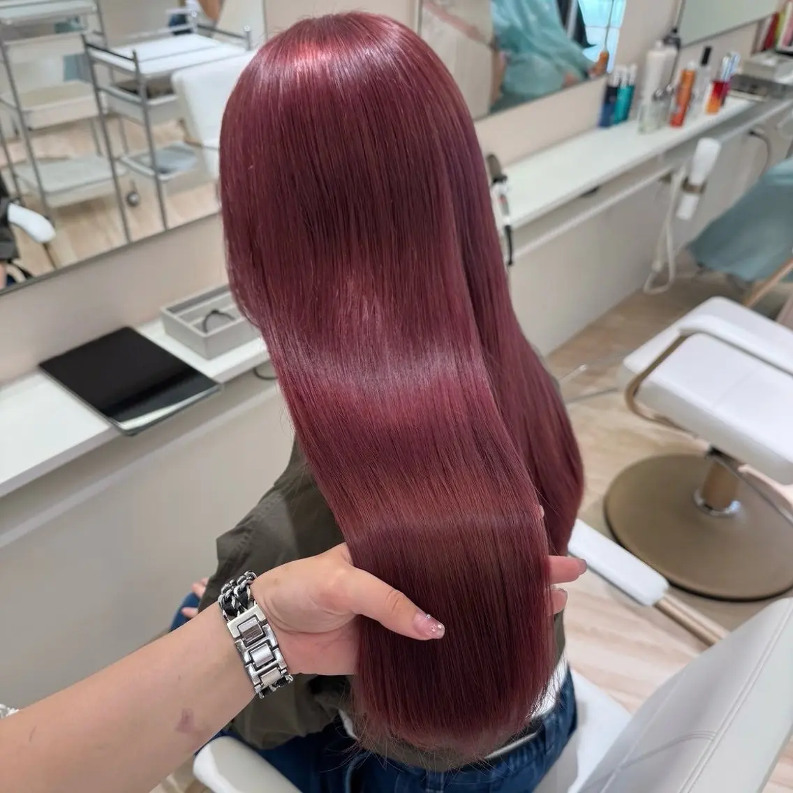 ロング カラー ヘアカラー Parve Mix 森 美遥🩶⛓️のヘアスタイル