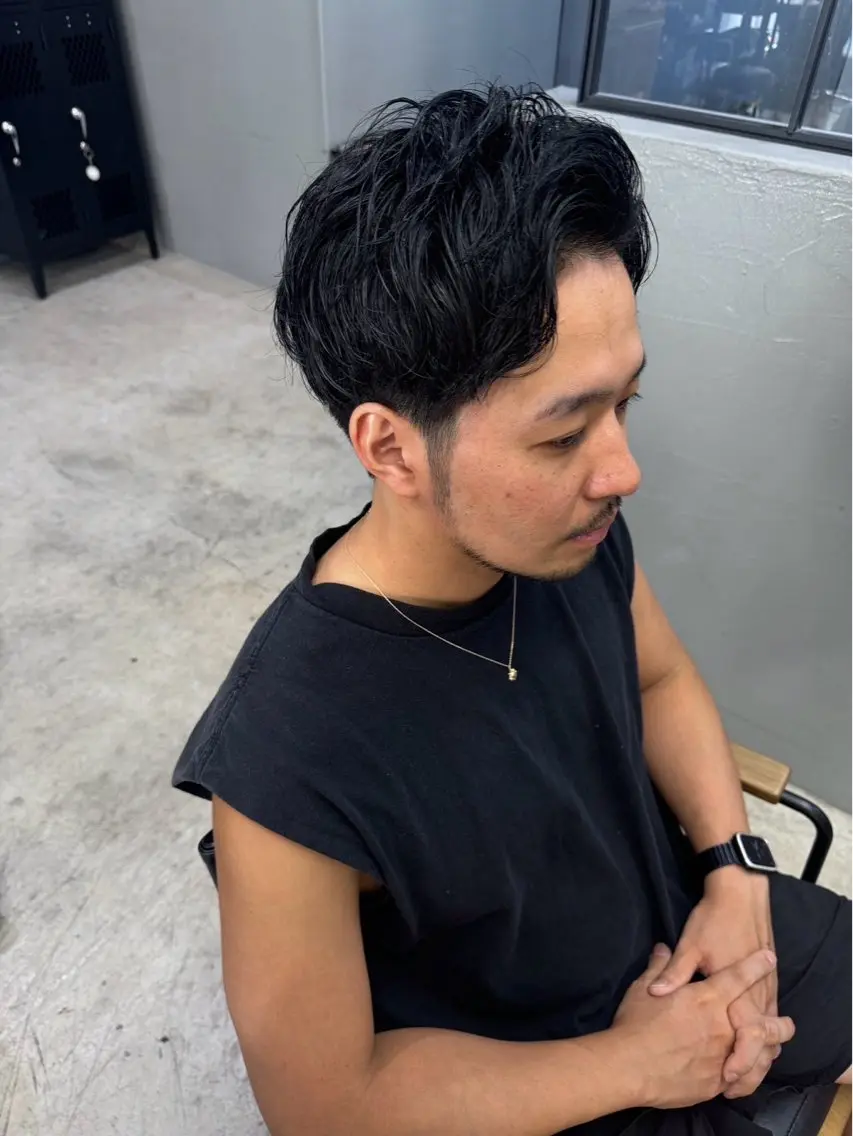ショート パーマ メンズ メンズ専門サロン wokeのヘアスタイル