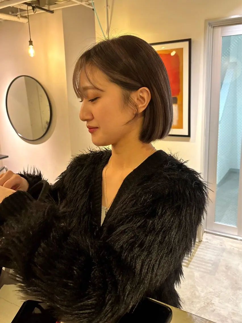 ショート カラー ハイライトカラー ハイライト カット ヘアカラー Iwai sのヘアスタイル