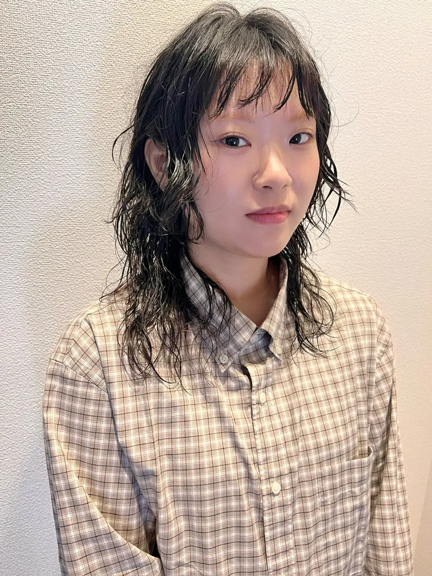 【👧🐺カット✖️ウルフパーマ】の写真