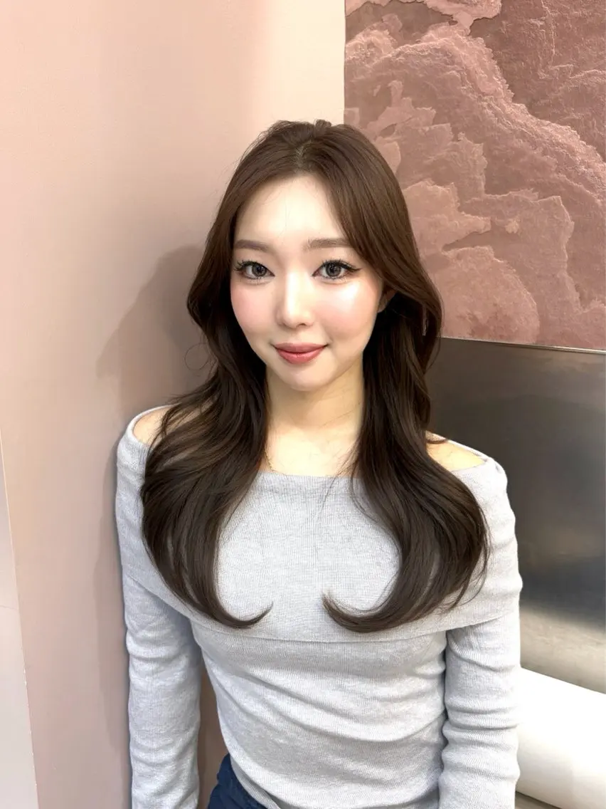 ロング くびれヘア 顔まわりレイヤー 髪質改善 レイヤーカット カット ヘアカラー トリートメント 顔周りレイヤーカット /髪質改善/ゆう🤍のヘアスタイル
