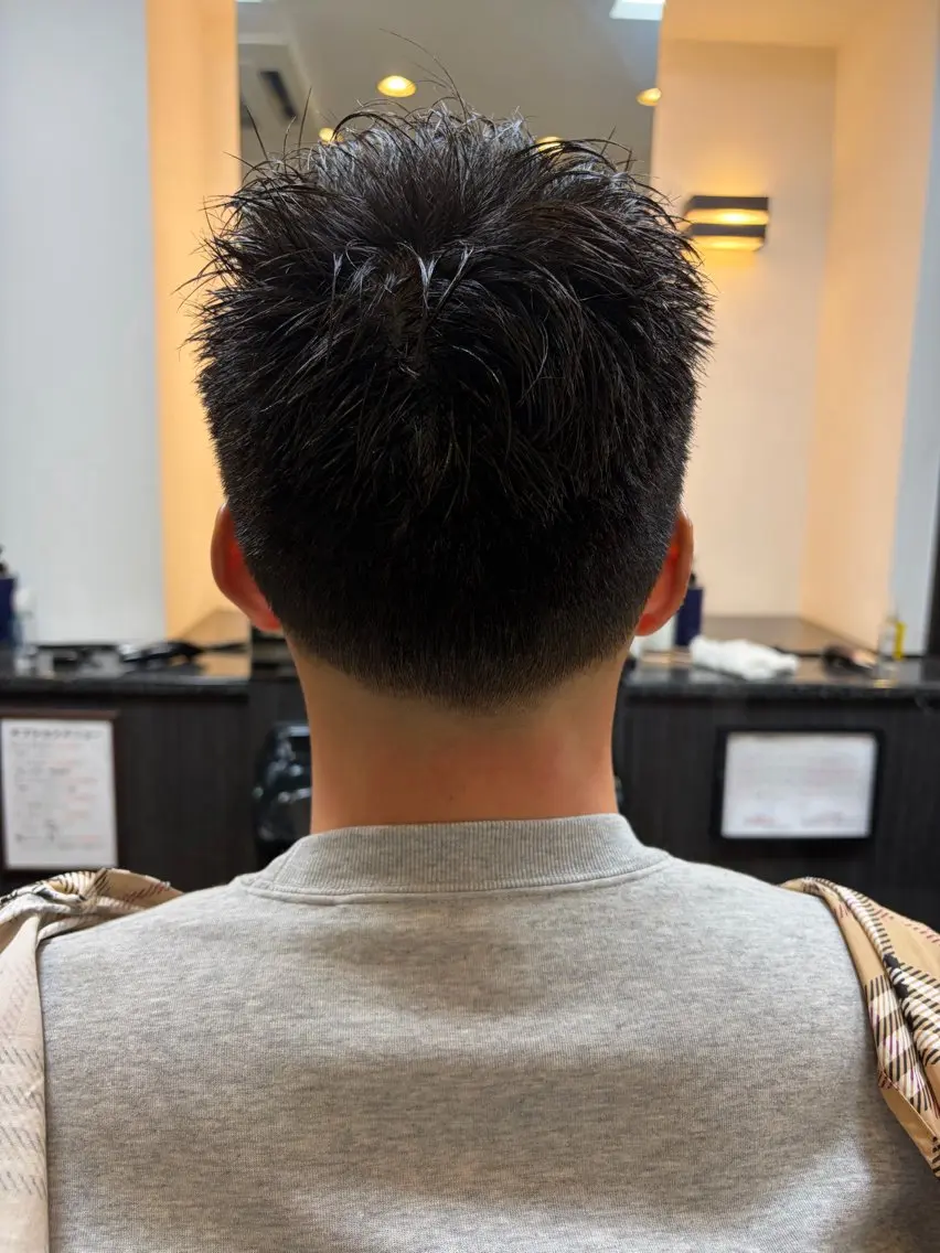 メンズ フェードカット カット 中村 立のヘアスタイル