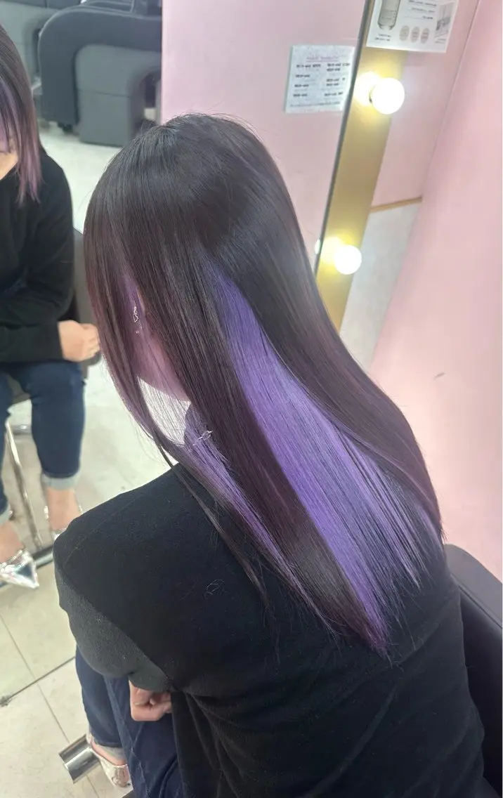 セミロング カラー ヘアカラー ブリーチ指名 No.1🦋KOKIのヘアスタイル