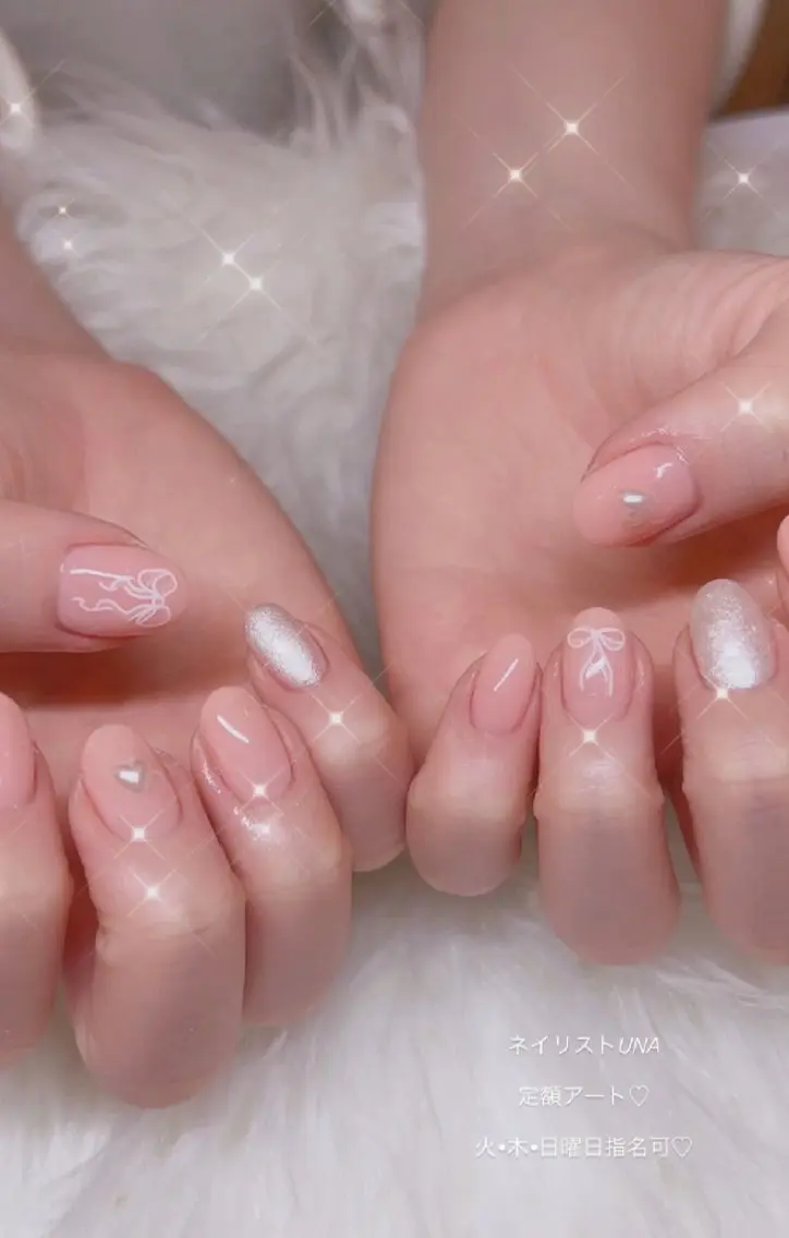 ネイル アートネイル 春ネイル ワンホンネイル ハンドネイル I LOVE ME NAIL.。.:*♡のネイルデザイン