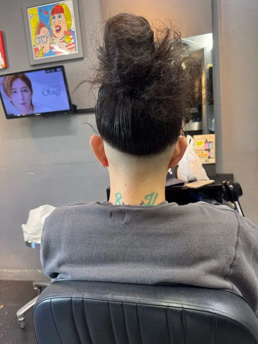 ロング パーマ メンズ カット パーマ トリートメント 中目黒 たまきのヘアスタイル