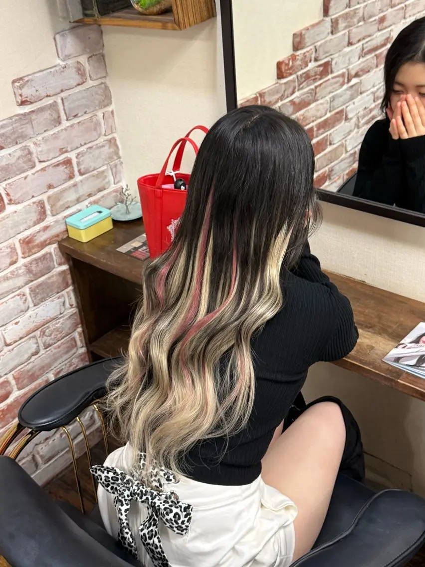 ロング カット エクステ 🐺新宿manabu プルエクステのヘアスタイル