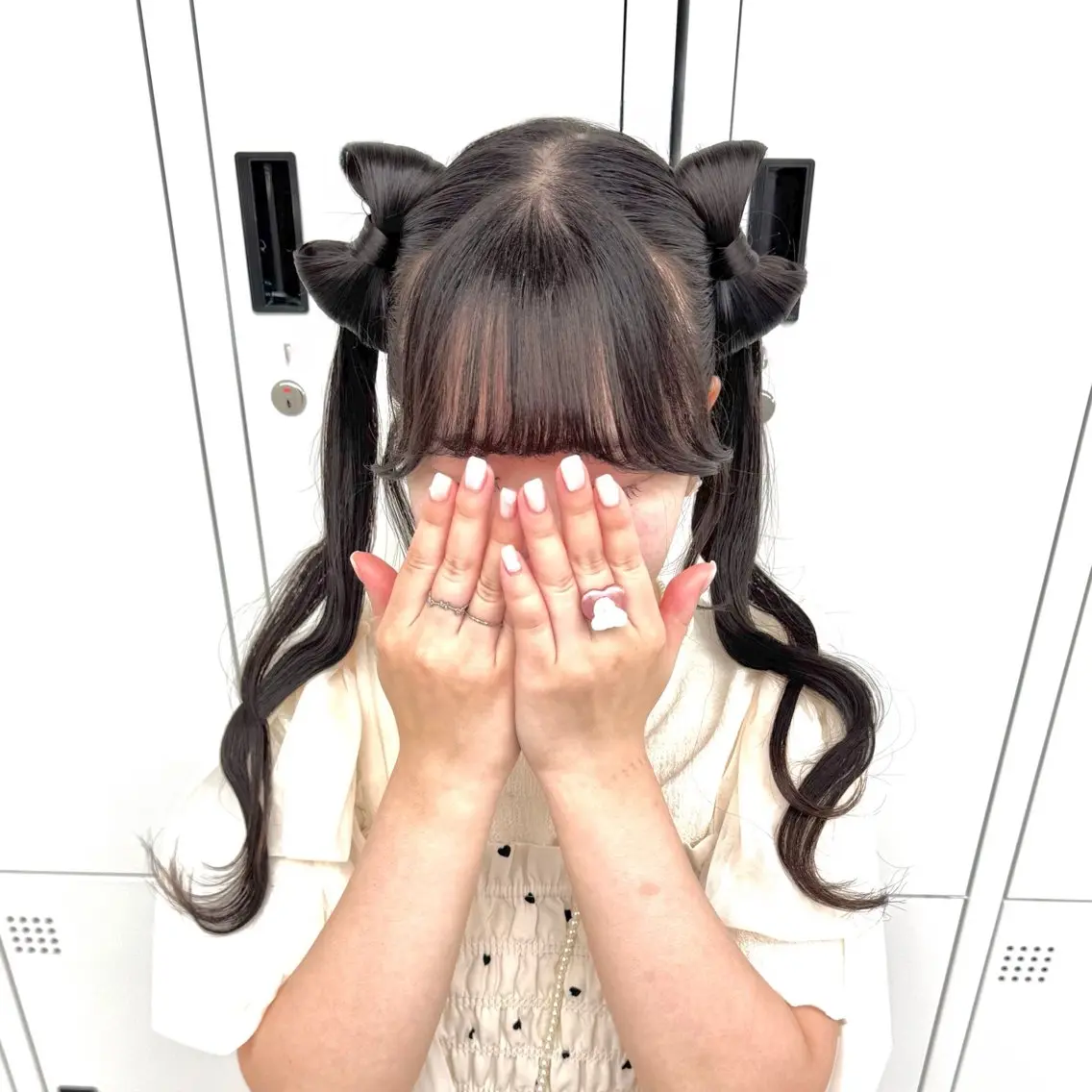 ロング ヘアアレンジ ツインテール ヘアセット ヘアメ🎀ハイトーン 🩵エクステ🪄しほのヘアスタイル