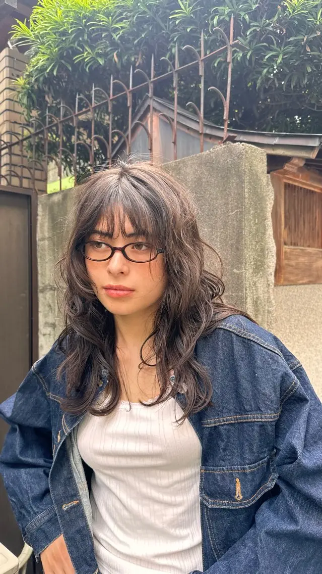 ミディアム モデル募集中/西梅田 naruka🍏のヘアスタイル