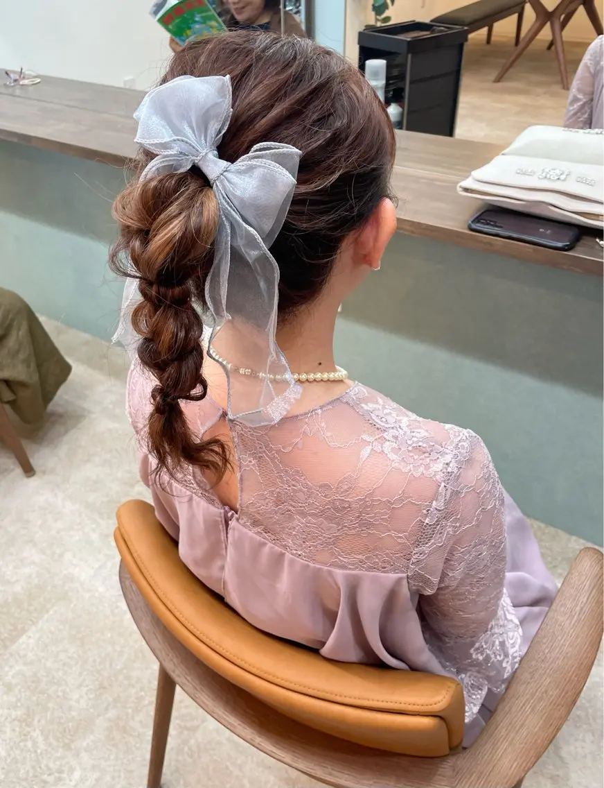 ロング ヘアセット 吉本 美希のヘアスタイル