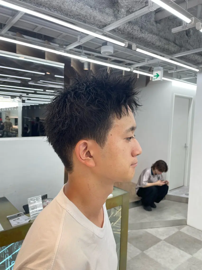 ショート メンズ SENTA✨メンズ パーマ✨fifth栄のヘアスタイル