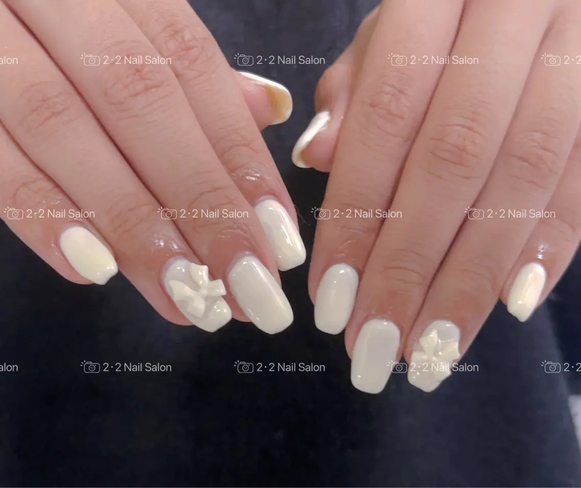 ネイル ハンドネイル 🦋y y Nail 🤍のネイルデザイン