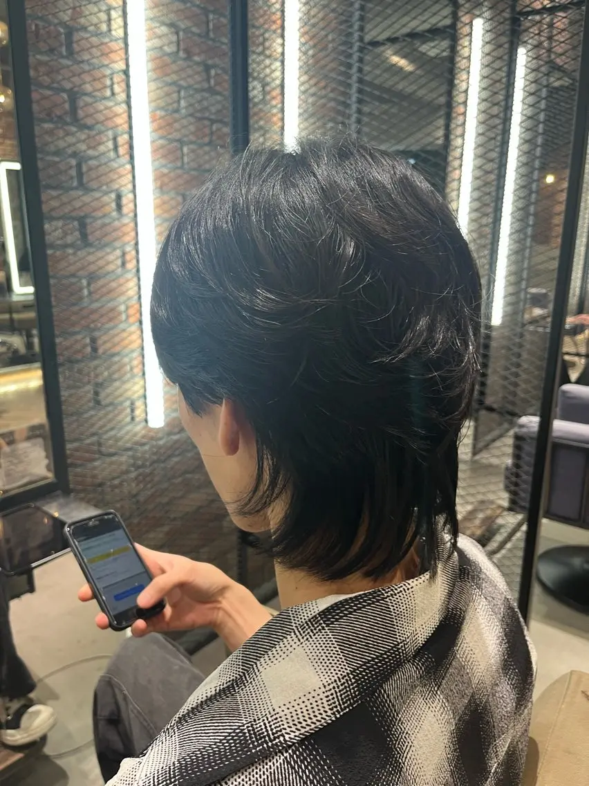 メンズ メンズウルフカット ウルフカット 志賀 楓のヘアスタイル