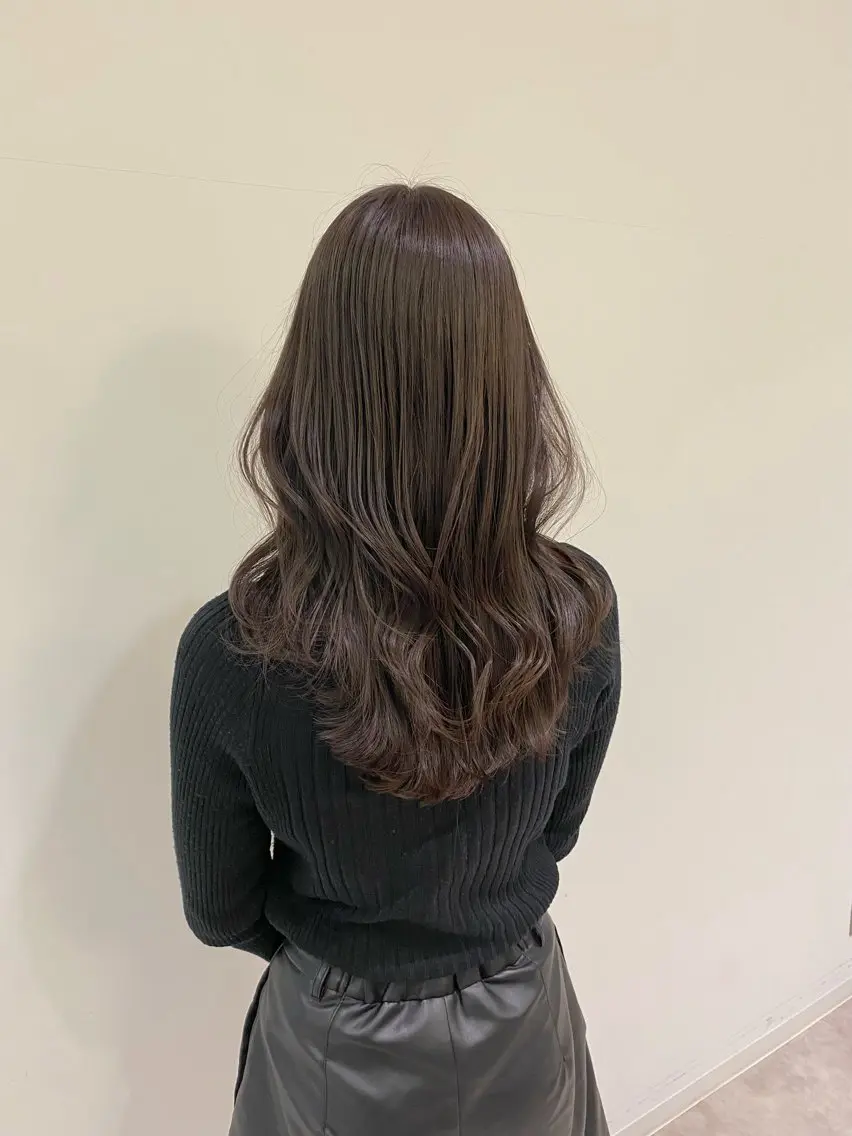 セミロング ヘアカラー 赤み消し透明感半個室 マンツーマン宮脇滉平のヘアスタイル
