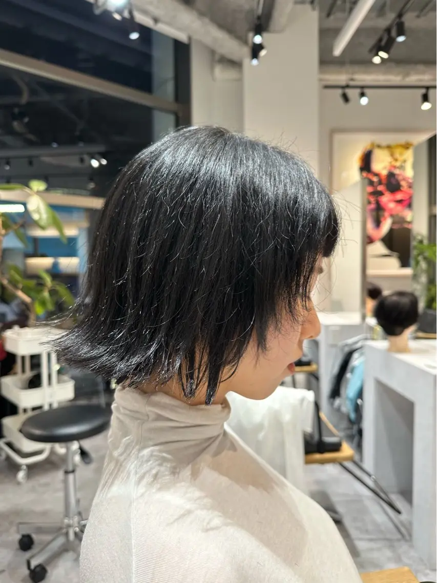 ミディアム ボブ 顔周りカット レイヤーカット カット ショートカット🧸 ごとうさなのヘアスタイル