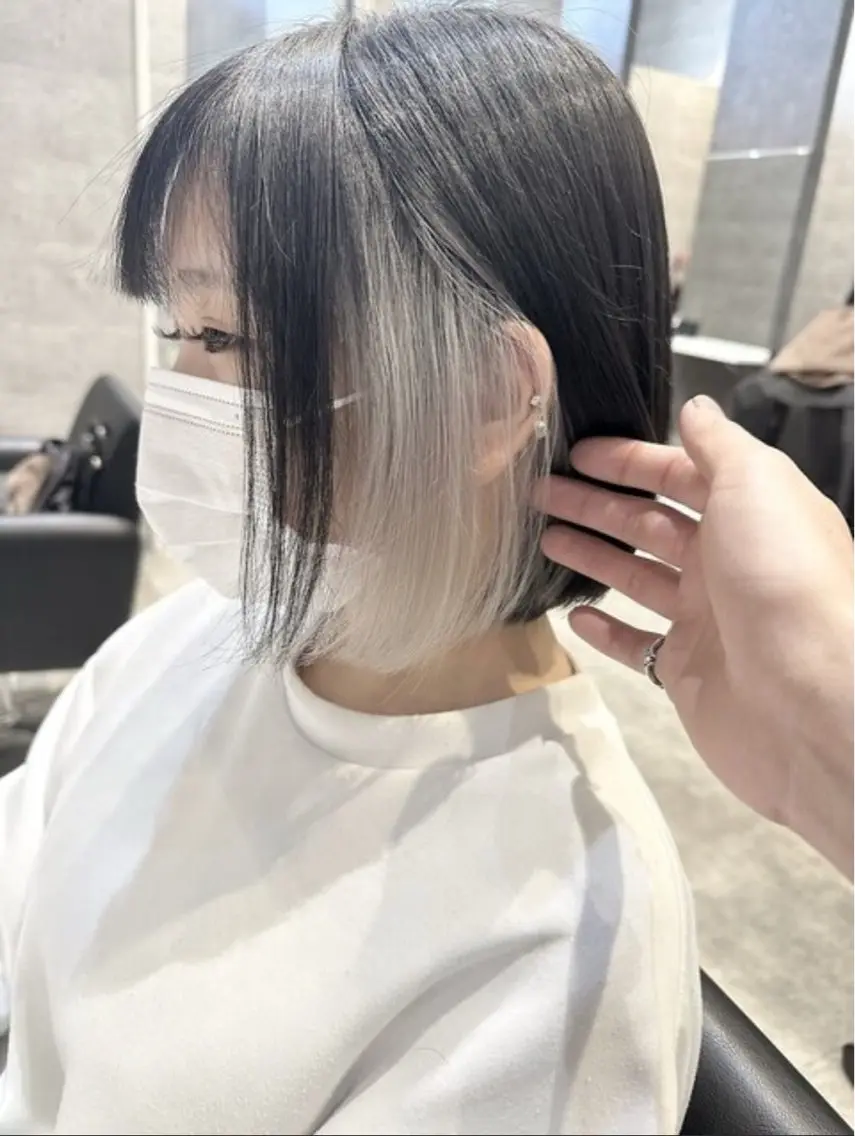 【期間限定】カット+インナーブリーチ+フルカラーの写真