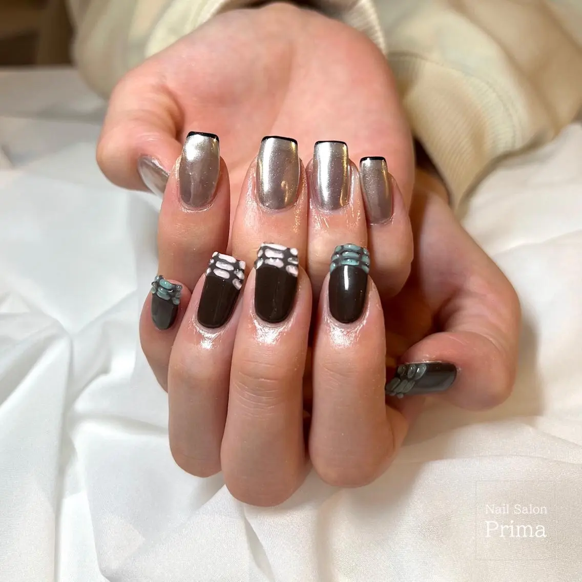 セミロング ネイル SalonPrima 西院Nail&Eyeのネイルデザイン