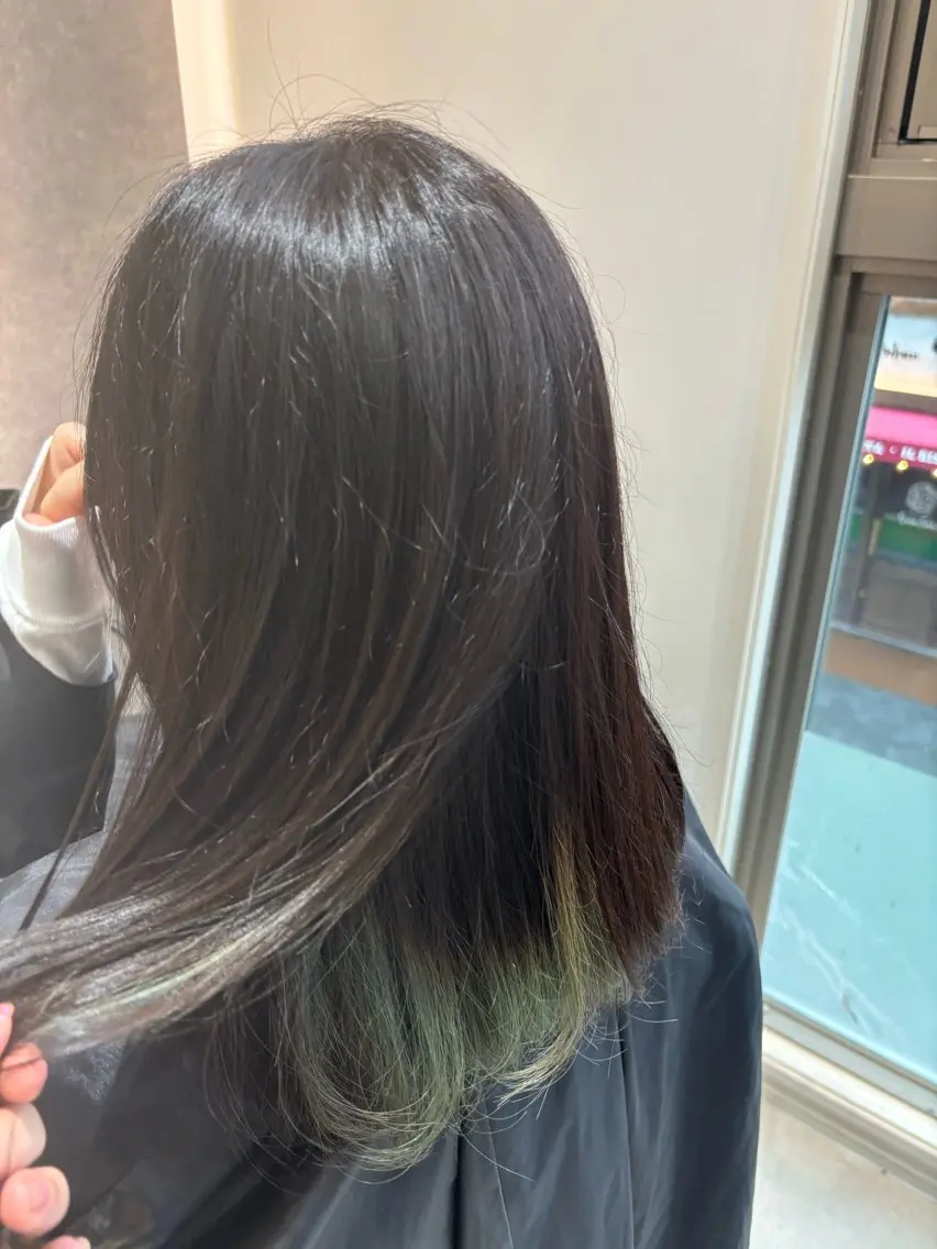 セミロング カラー ブリーチ 🌷 おとはのヘアスタイル